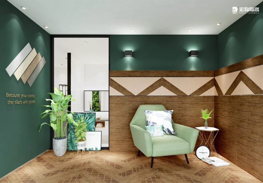 腾博会官网绿色瓷砖效果图