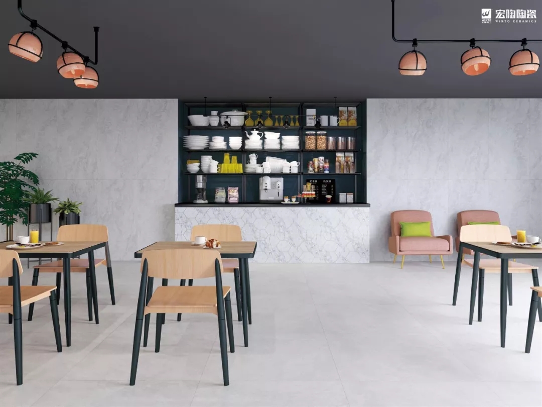 腾博会官网餐厅仿古瓷砖效果图