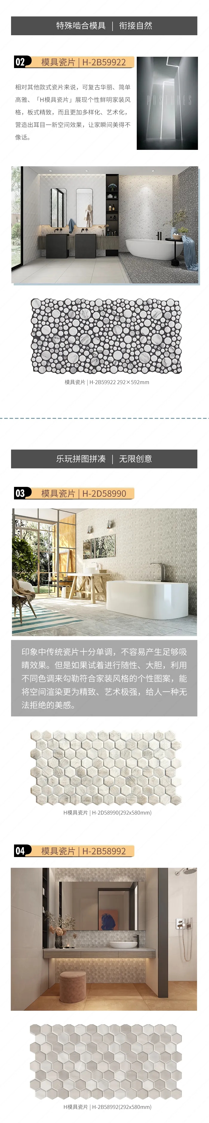 腾博会官网万象系列瓷片先容二