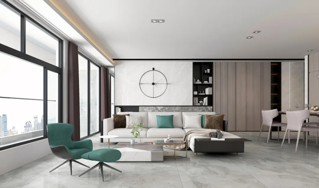 腾博会官网大板白瓷砖装修效果图