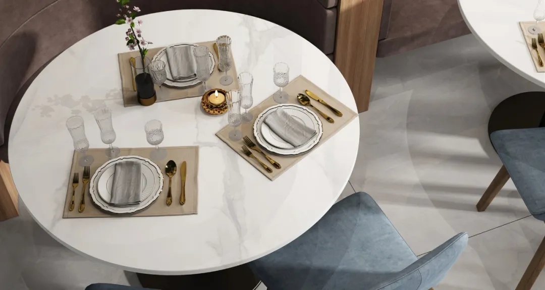 腾博会官网和璧岩通体瓷砖应用图