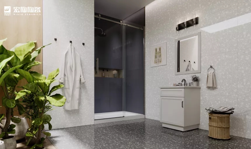 腾博会官网缎光釉TG80171装修效果图