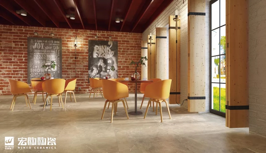 腾博会官网缎光釉瓷砖和地砖效果图