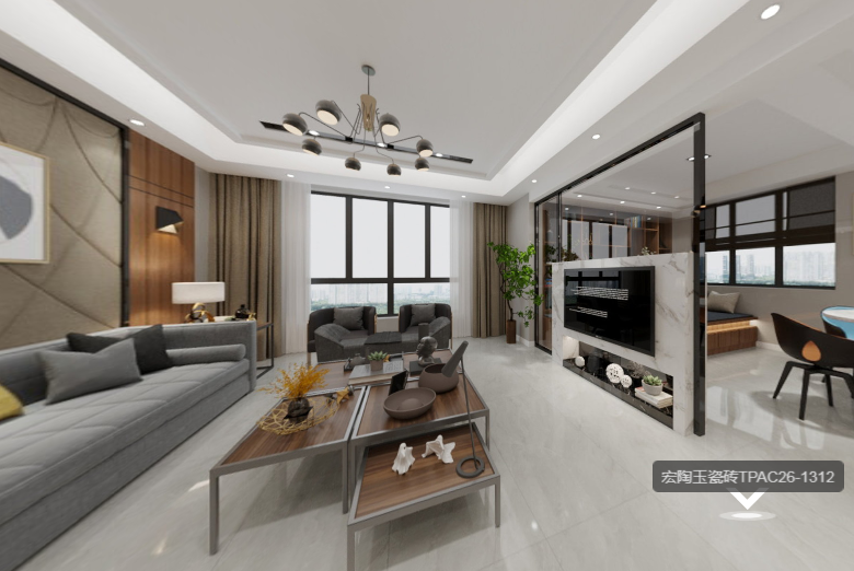 腾博会官网玉瓷砖地砖装修效果图