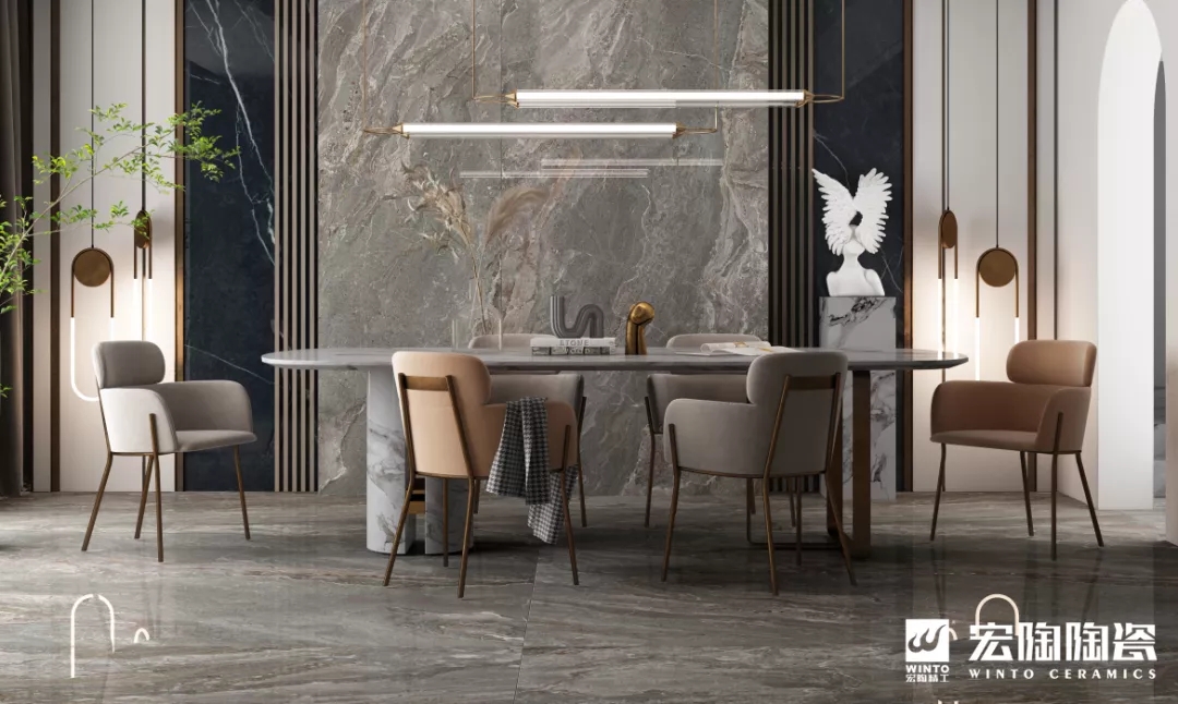 腾博会官网岩板客厅装修效果图