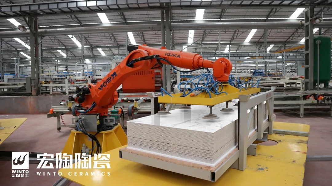 腾博会官网地砖车间一角