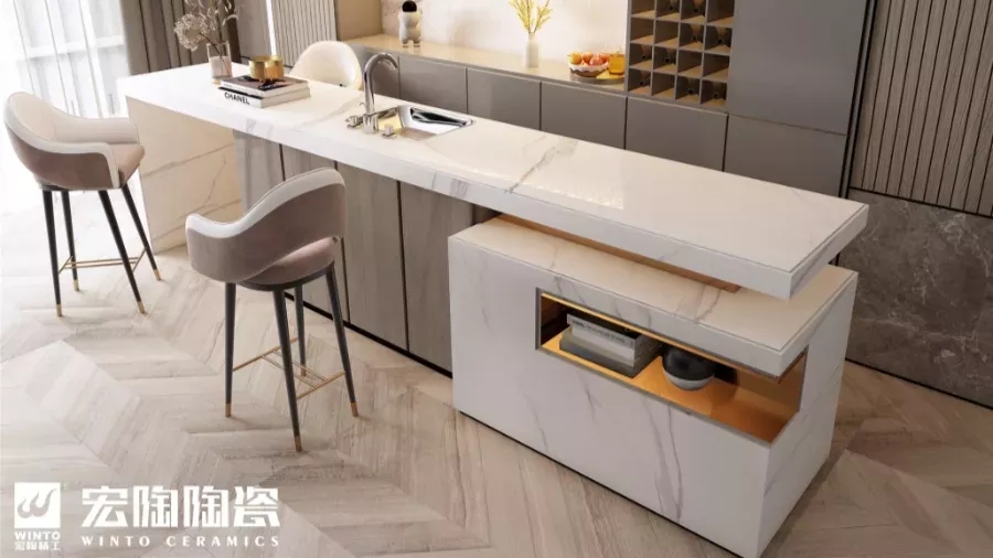 腾博会官网岩板易洗濯