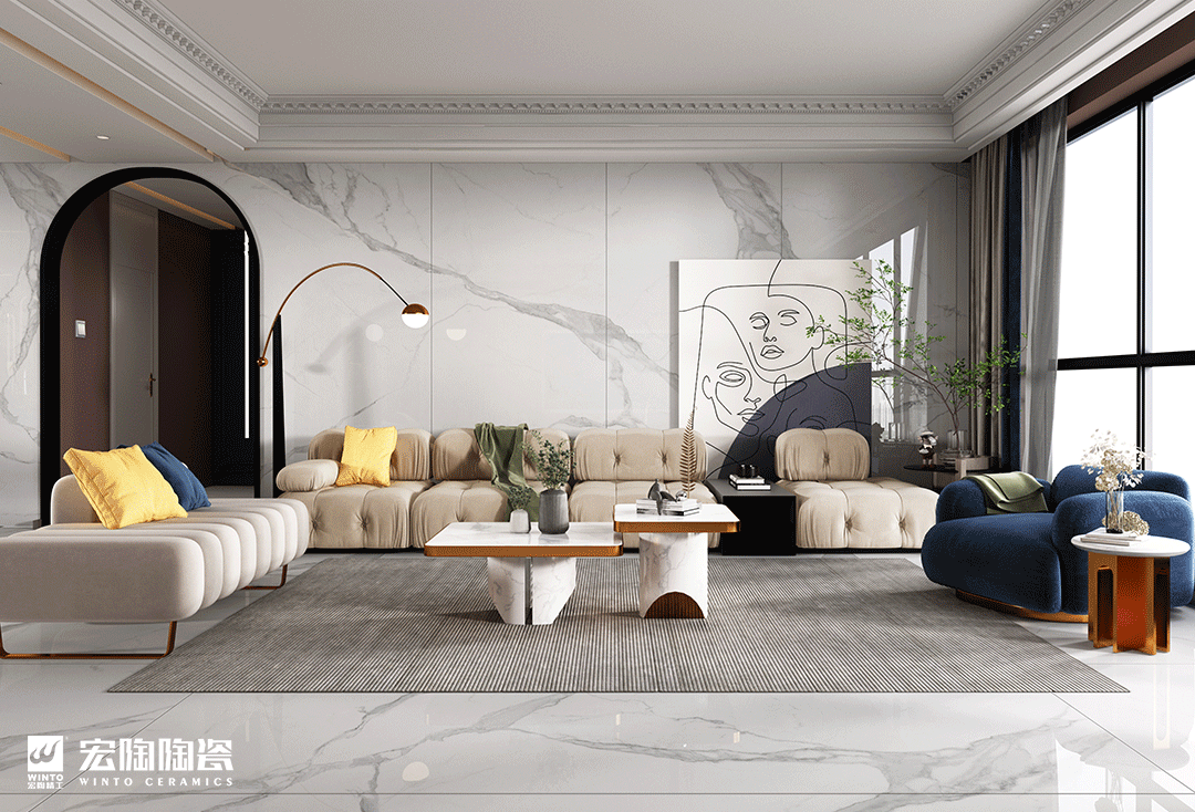 腾博会官网地砖750x1500mm装修效果图