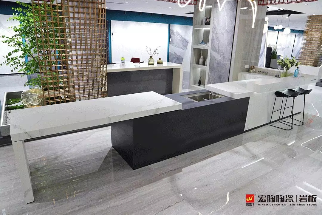 腾博会官网岩板智控平移岛台桌图片