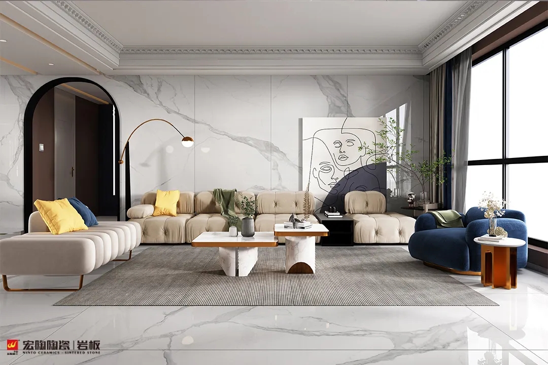 腾博会官网岩板6-TPG2680A017ABCD+TPG157272装修效果图片