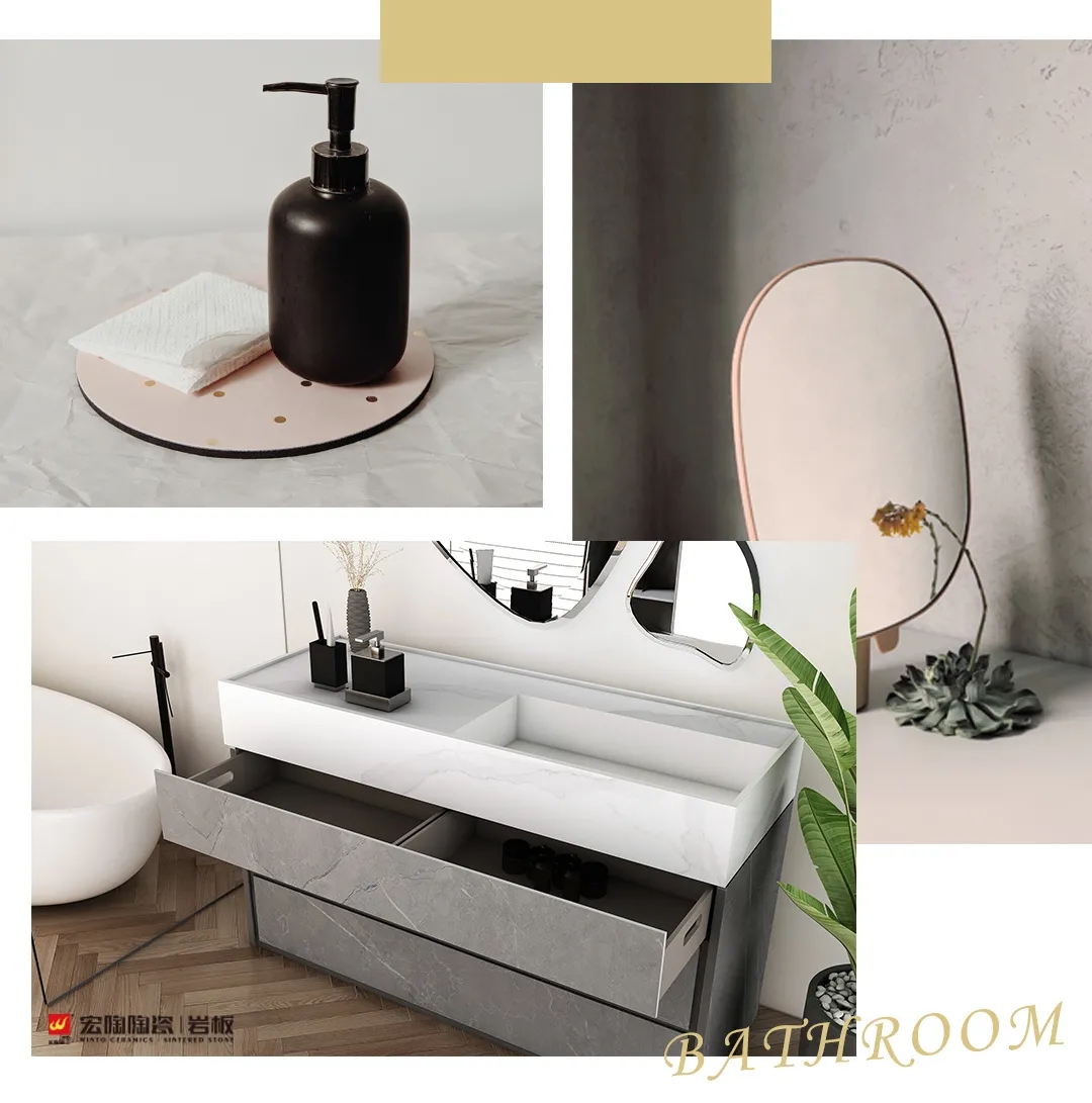 腾博会官网岩板15-TG2680A007+9-TPG2412A007+TG60114卫浴空间装修效果图