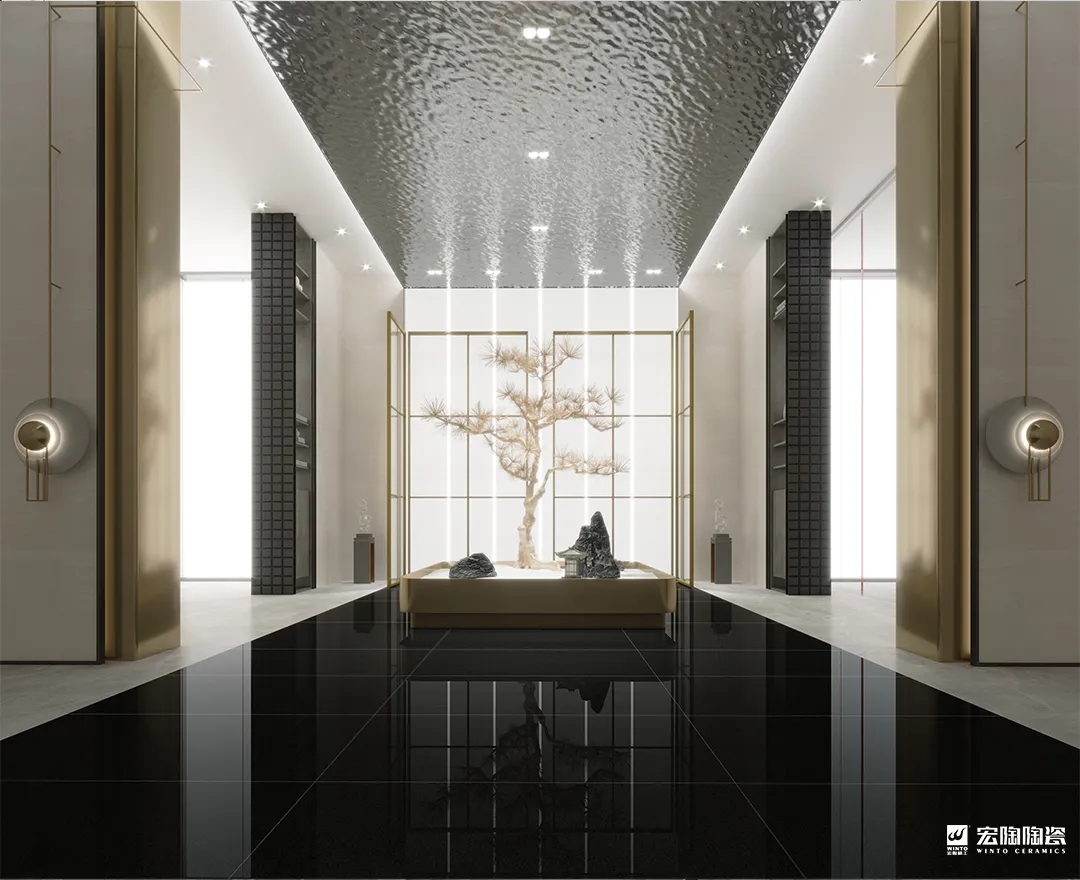  家装设计要一直调解及改变一些主要的变量，，，，包括光线、色彩、比例或者材质，，，，所有这些因素都会影响人们在空间中的栖身体验。。。腾博会官网陶瓷以温暖体贴的情绪设想空间的可能性，，，，在瓷砖和地砖家装设计中接纳差别色彩，，，，更多注重使用者的感受，，，，下面，，，，就随腾博会官网地砖厂家小编一起来看一下，，，，腾博会官网地砖是怎样调解装修玄色和情绪表达的？？？