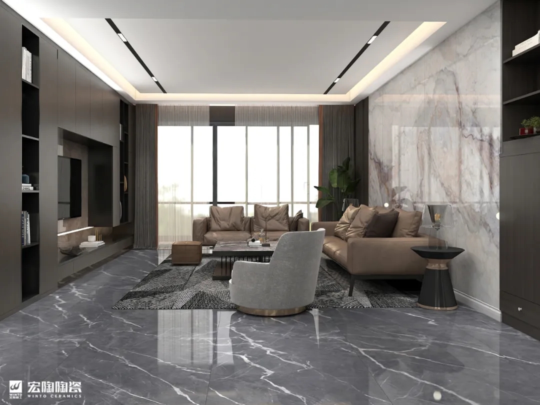 腾博会官网岩板6-TPG2680A015ABCD+TPG1890265客厅结构效果图