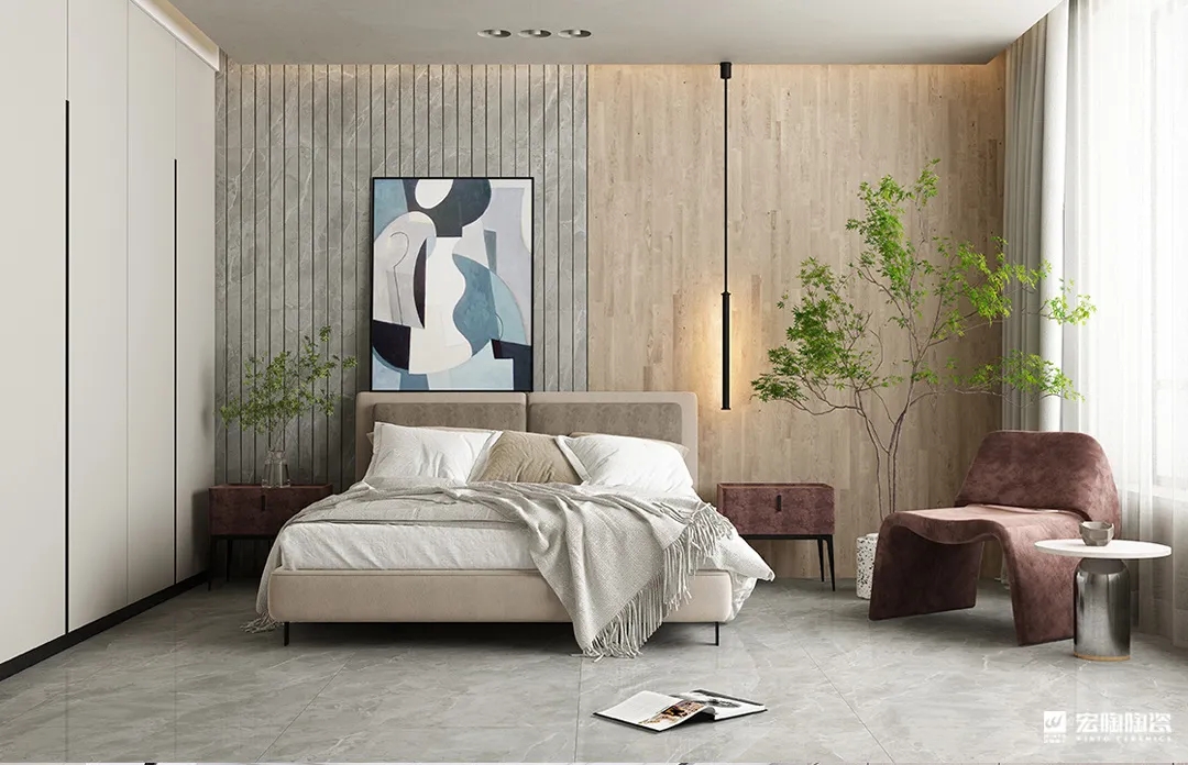 腾博会官网TPGM80016 摩卡深灰 800×800mm瓷砖地砖效果图