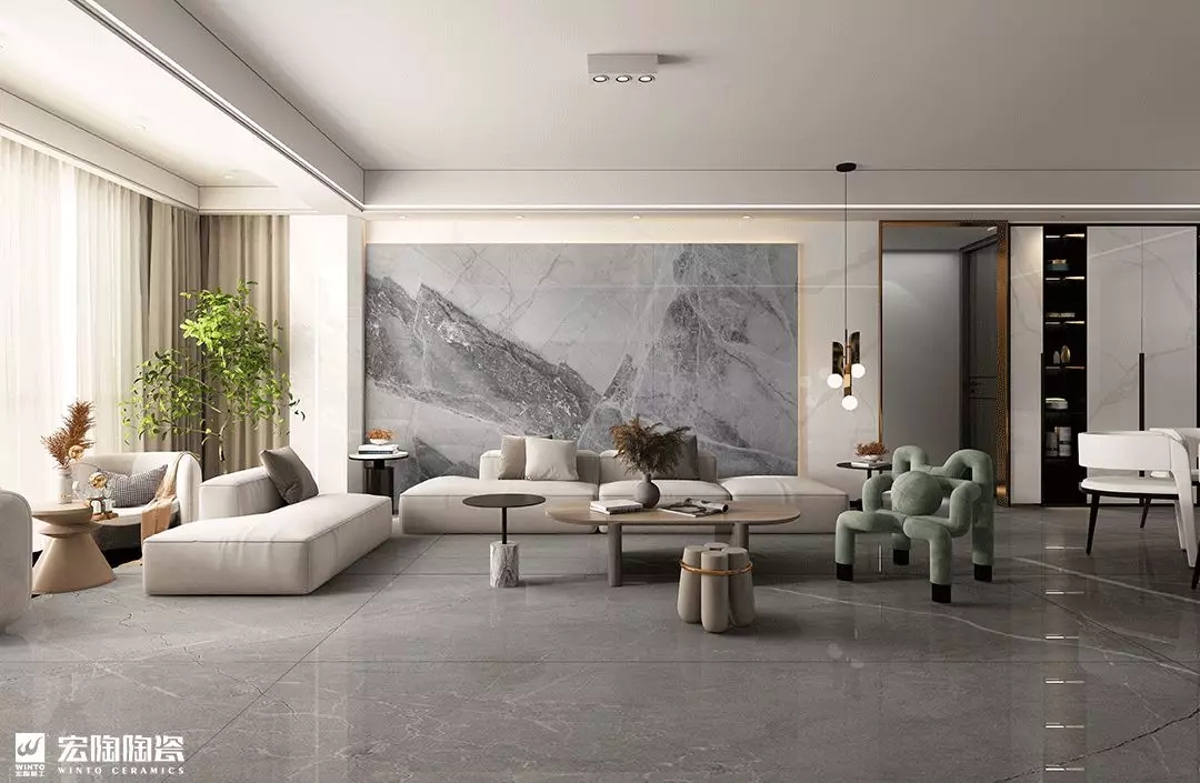 腾博会官网9-TPG2412F002ABC吉尼斯灰1200×2400×9mm瓷砖地砖装修效果图