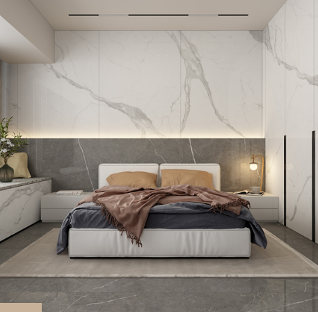 腾博会官网岩板1200X2700X9mm深灰装修效果图