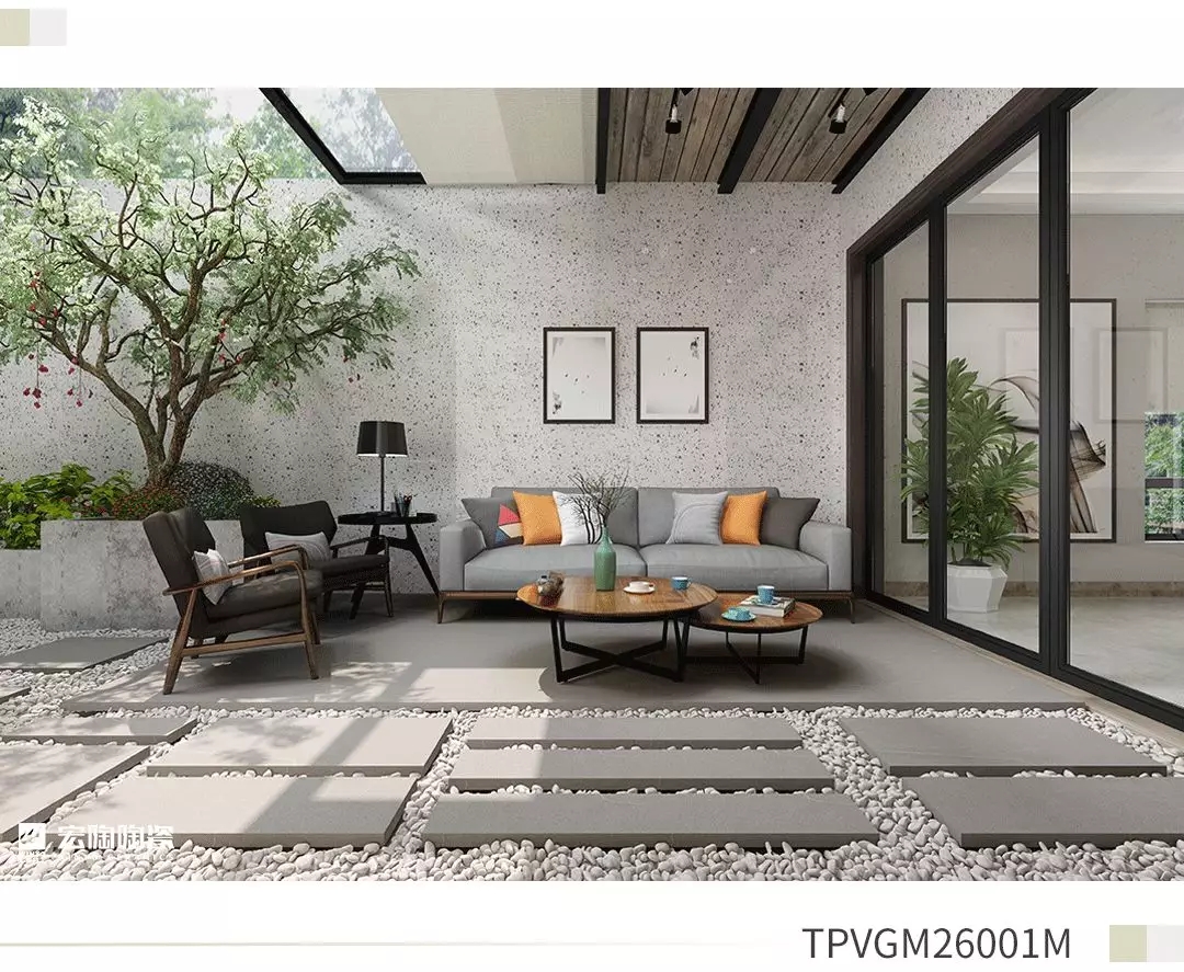 腾博会官网TPVGM26001M瓷砖地砖生涯小阳台效果图