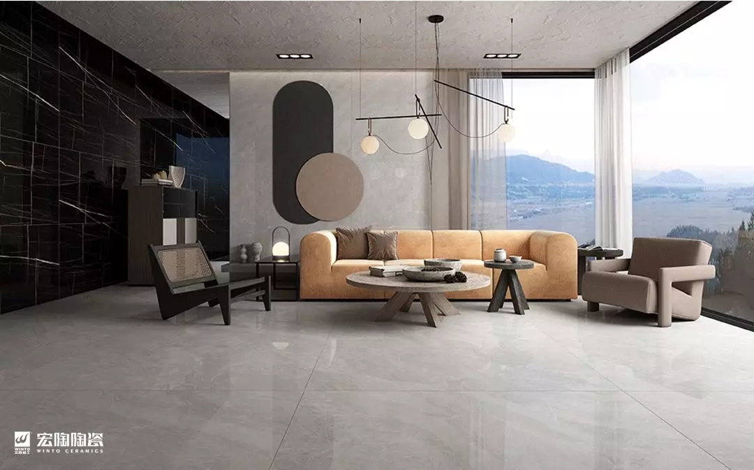 腾博会官网750x1500mm质感系列陶瓷大板效果图