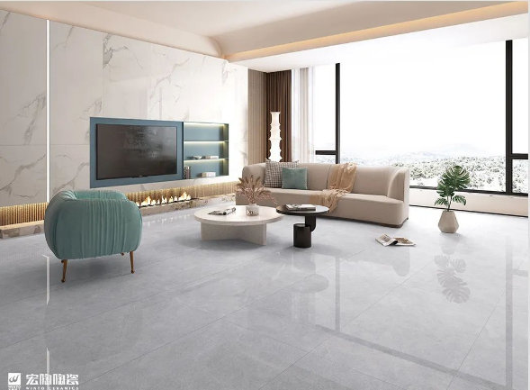 腾博会官网质感砖客厅装修效果图