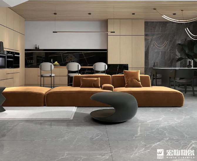 腾博会官网地砖TPG157272旺达灰效果图