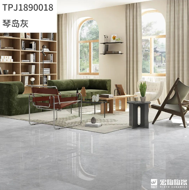 腾博会官网地砖TPJ1890018琴岛灰效果图