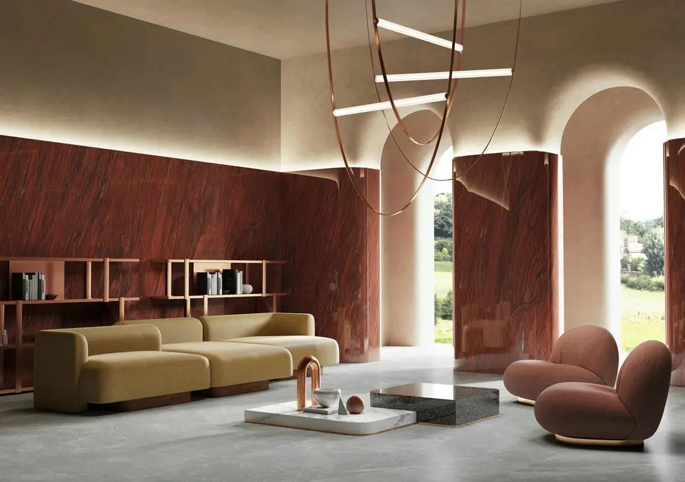 腾博会官网波尔多红瓷砖装修效果图