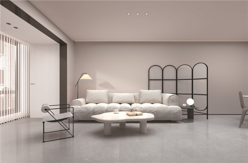 腾博会官网质感砖客厅效果图